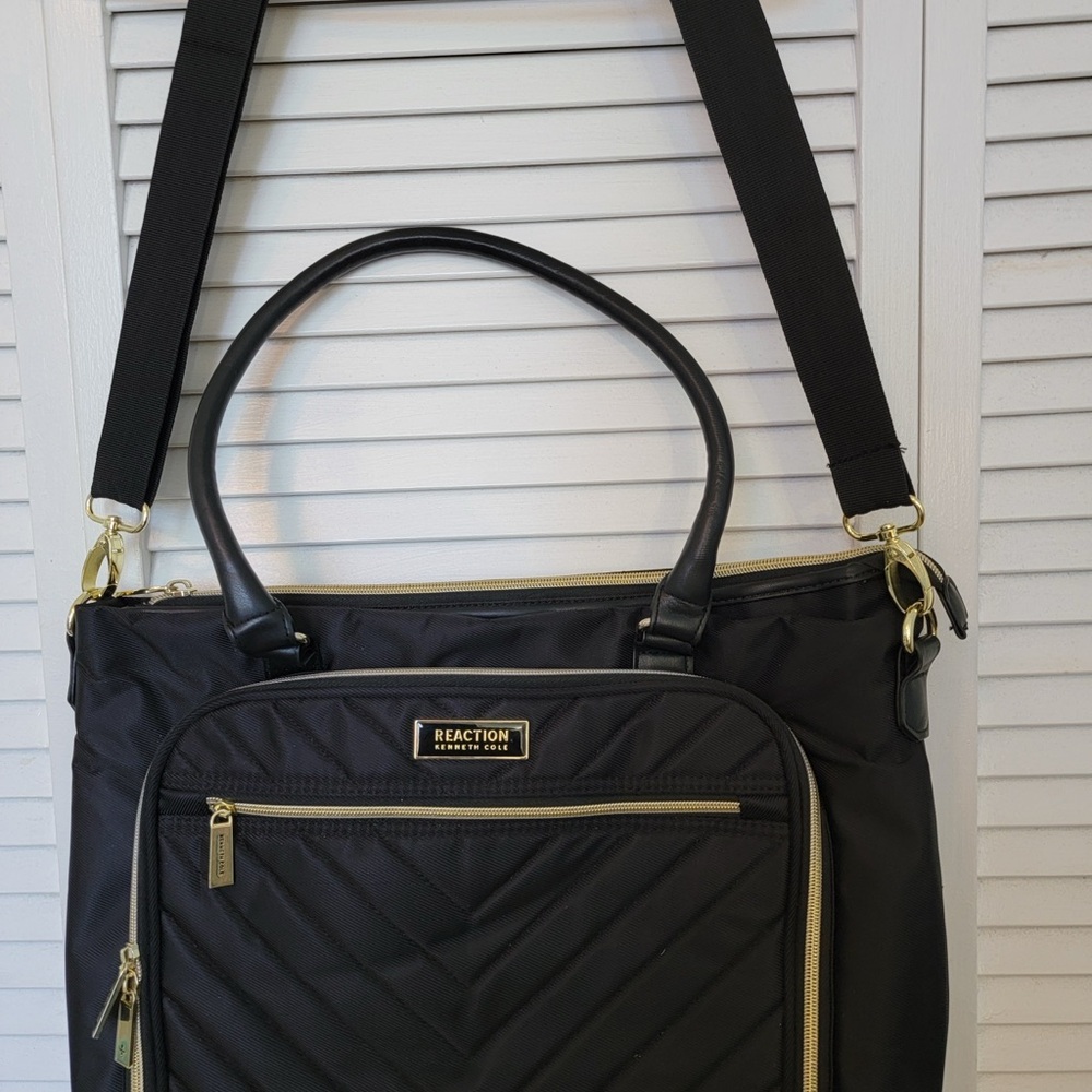 Women's Black Quilted Bag